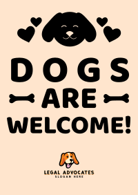 Dogs Welcome Poster Image Preview