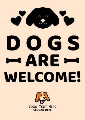 Dogs Welcome Poster