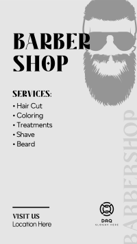 Bearded Services Facebook Story Design
