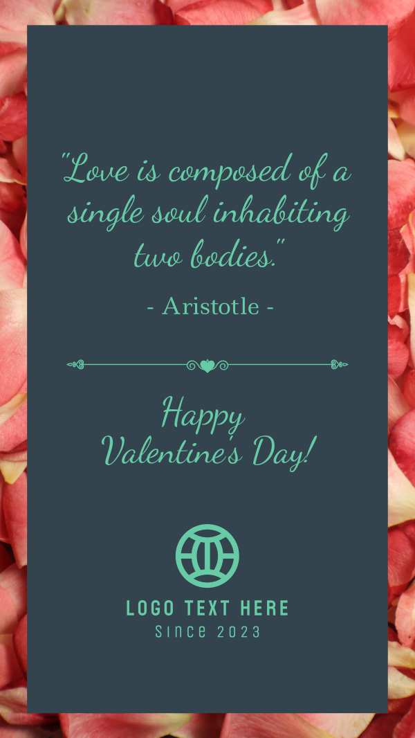 Valentines Quote Instagram Story Design Image Preview