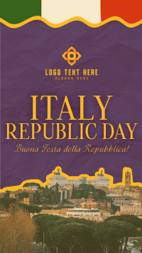 Elegant Italy Republic Day YouTube Short Design