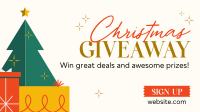 Christmas Holiday Giveaway Facebook Event Cover Design