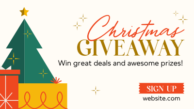 Christmas Holiday Giveaway Facebook event cover Image Preview