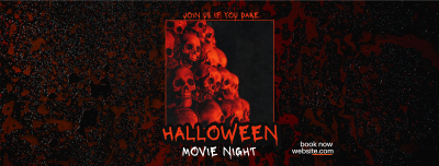 Scary Movie Night Facebook cover Image Preview