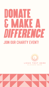 Charity Event TikTok video Image Preview
