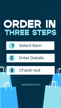 Simple Shop Order Guide TikTok Video Design