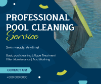 Professional Pool Cleaning Service Facebook post Image Preview
