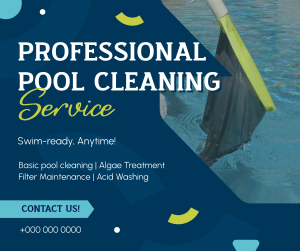 Professional Pool Cleaning Service Facebook post Image Preview