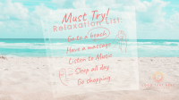 Beach Relaxation List Animation Image Preview