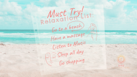 Beach Relaxation List Animation Image Preview