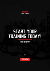 Start Your Training Today Poster Image Preview