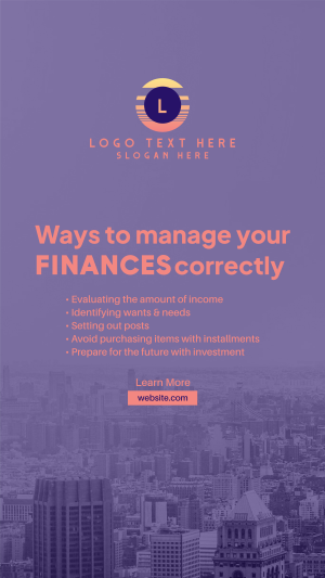 Finance Cityscape Instagram story Image Preview