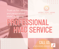 Professional HVAC Services Facebook Post Design