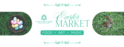 Flowery Easter Market Facebook cover Image Preview