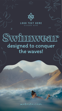 Swimwear For Surfing Facebook Story Design