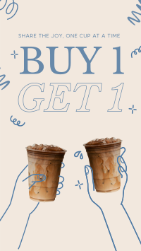 Buy 1 Take 1 Coffee Instagram Reel Preview