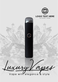 Luxury Vapes Flyer Design