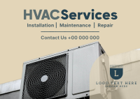 Excellent HVAC Services for You Postcard Design