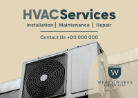 Excellent HVAC Services for You Postcard Image Preview