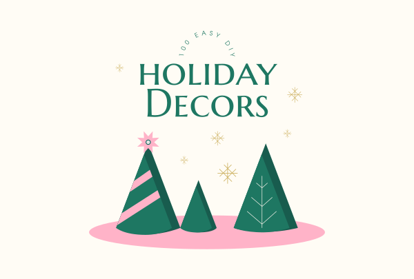 Happy Holidays Pinterest Cover Design Image Preview