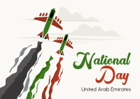 UAE National Day Airshow Postcard Image Preview