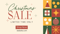 Christmas Holiday Shopping  Sale Facebook Event Cover Design
