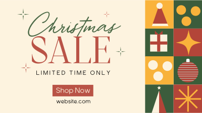 Christmas Holiday Shopping  Sale Facebook event cover Image Preview