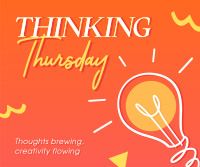 Thinking Thursday Thoughts Facebook Post Design