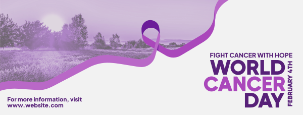 Peaceful Lavender Fields Facebook Cover Design Image Preview