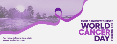 Peaceful Lavender Fields Facebook cover Image Preview