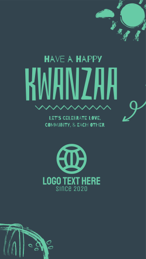 A Happy Kwanzaa Instagram story Image Preview