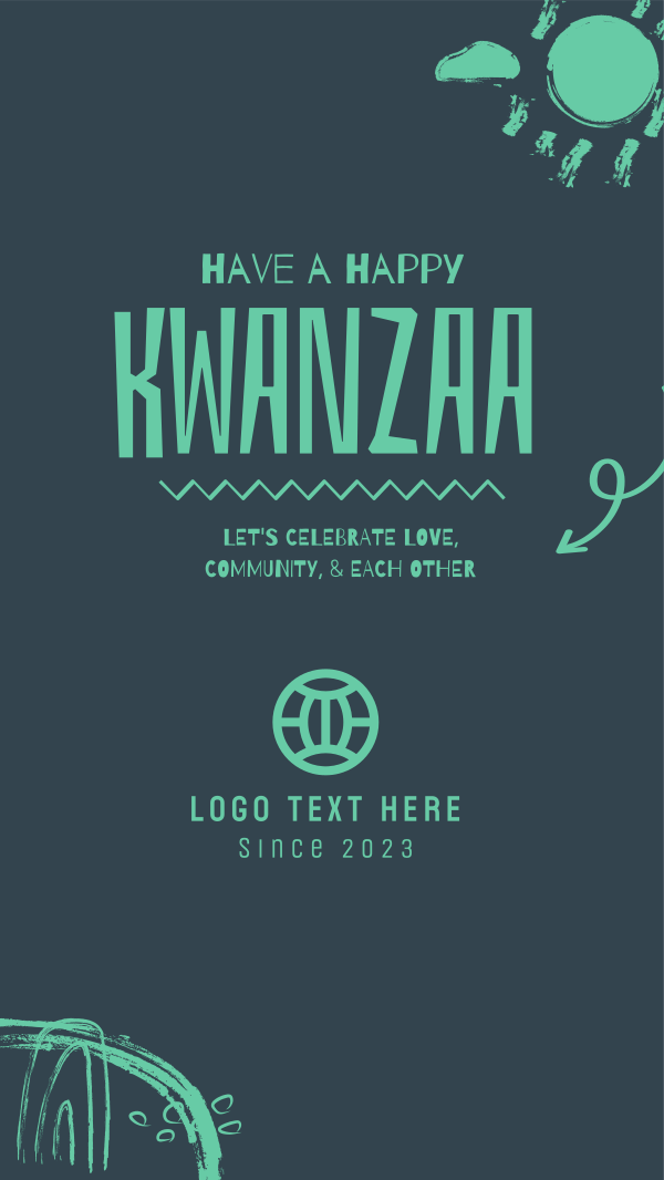 A Happy Kwanzaa Instagram Story Design Image Preview
