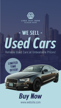 Used Car Sale Instagram reel Image Preview