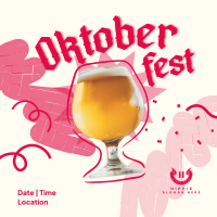 Oktoberfest Beer Festival Instagram Post Design
