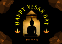 Celebrate Vesak Day Postcard Design