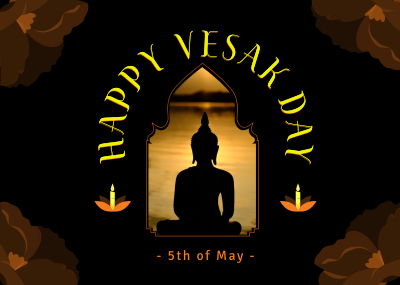 Celebrate Vesak Day Postcard Image Preview