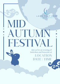 Mid Autumn Bunny Flyer Design