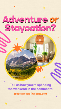 Staycation Weekend TikTok Video Design