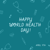World Health Day Icons Instagram Post Design