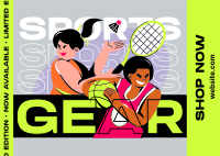 Sports Gear Sale Postcard Design