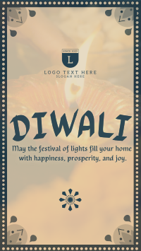 Peaceful Diwali Greeting TikTok Video Preview