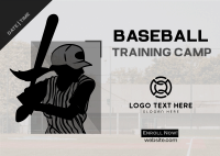 Baseball Player Postcard Design