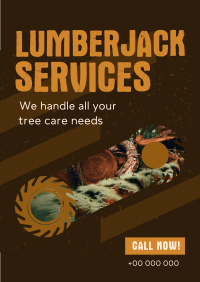 Trusted Lumberjack Service Poster Design