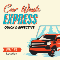 Vintage Auto Car Wash Instagram Post Image Preview