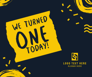 We Turned 1 Today Facebook post Image Preview