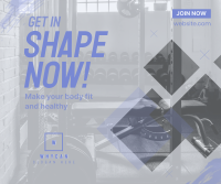 Get In Shape Facebook Post Design