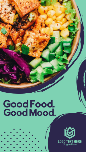 Healthy Food Salad Instagram story