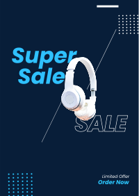 Super Sale Headphones Flyer Design