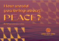 Day of UN Peacekeepers Postcard Design