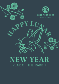 Ink Lunar Rabbit Flyer Image Preview